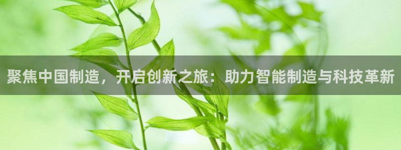 云顶国际游戏：聚焦中国制造，开启创新之旅：助力智能制造与科技