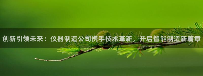云顶国际平台游戏官网入口：创新引领未来：仪器制造公司携手技术