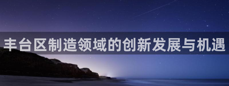 云顶国际培训机构：丰台区制造领域的创新发展与机遇