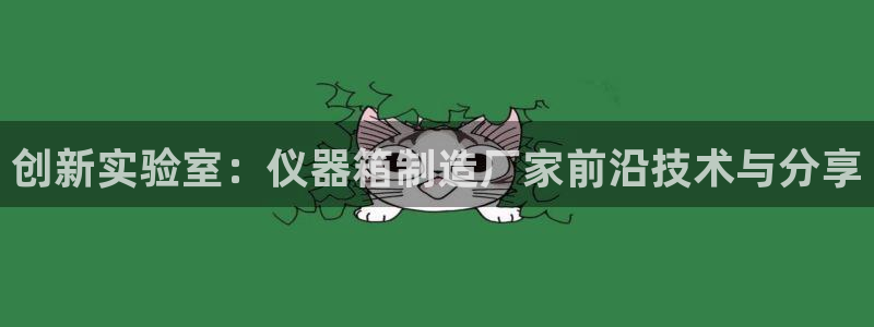 云顶国际旅行社：创新实验室：仪器箱制造厂家前沿技术与分享