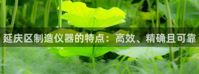 云顶国际是合法的吗：延庆区制造仪器的特点：高效、精确且可靠