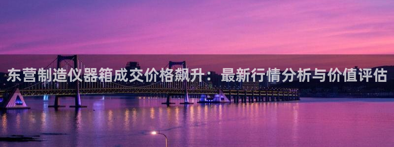 云顶国际是黑台吗：东营制造仪器箱成交价格飙升：最新行情分析与