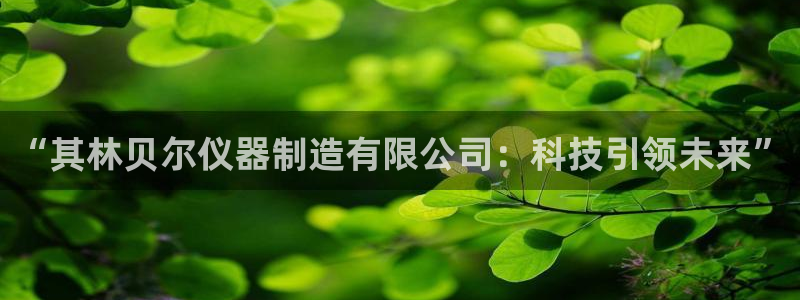 云顶国际黄钊华：“其林贝尔仪器制造有限公司：科技引领未来”