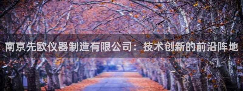 云顶国际app官方下载安卓：南京先欧仪器制造有限公司：技术创