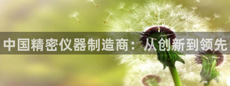 云顶集团app安卓版下载安装：中国精密仪器制造商：从创新到领